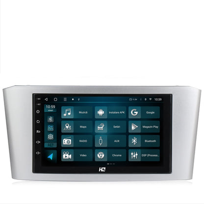Navigatie HUB64 Toyota Avensis (2004-2008), 8GB RAM + 128GB, Android, GPS, Wi-FI, Carplay, Android Auto, USB, Bluetooth, Radio, Waze, Touchscreen, 7 Inch