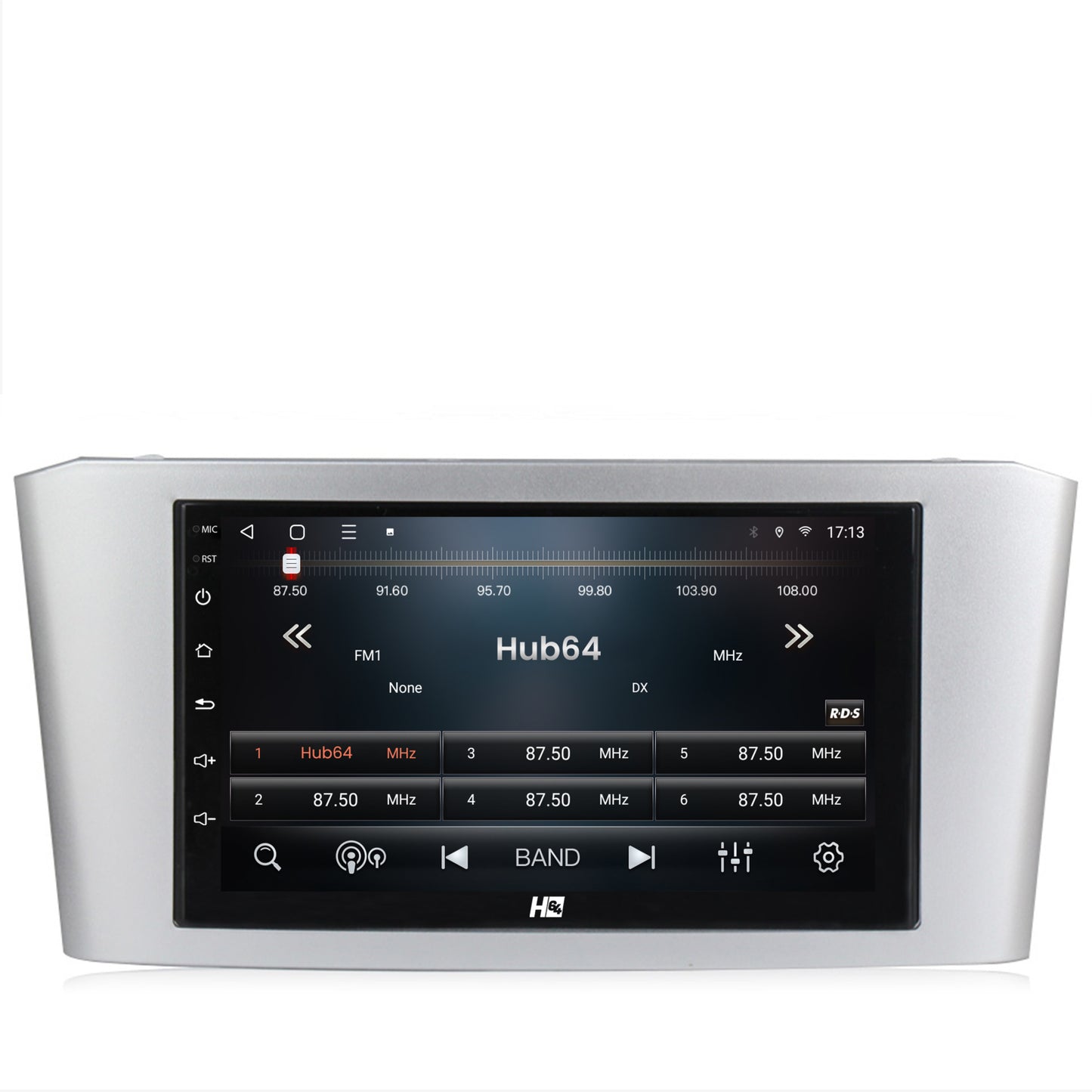 Navigatie HUB64 Toyota Avensis (2004-2008), 8GB RAM + 128GB, Android, GPS, Wi-FI, Carplay, Android Auto, USB, Bluetooth, Radio, Waze, Touchscreen, 7 Inch