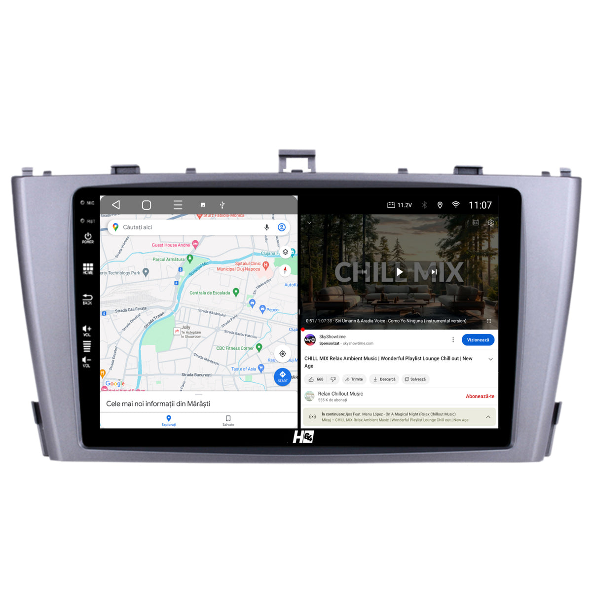 Navigatie HUB64 Toyota Avensis (2008-2015), 2GB RAM, Android, GPS, Wi-FI, Carplay, Android Auto, USB, Bluetooth, Radio, Waze, Touchscreen, 9 inch