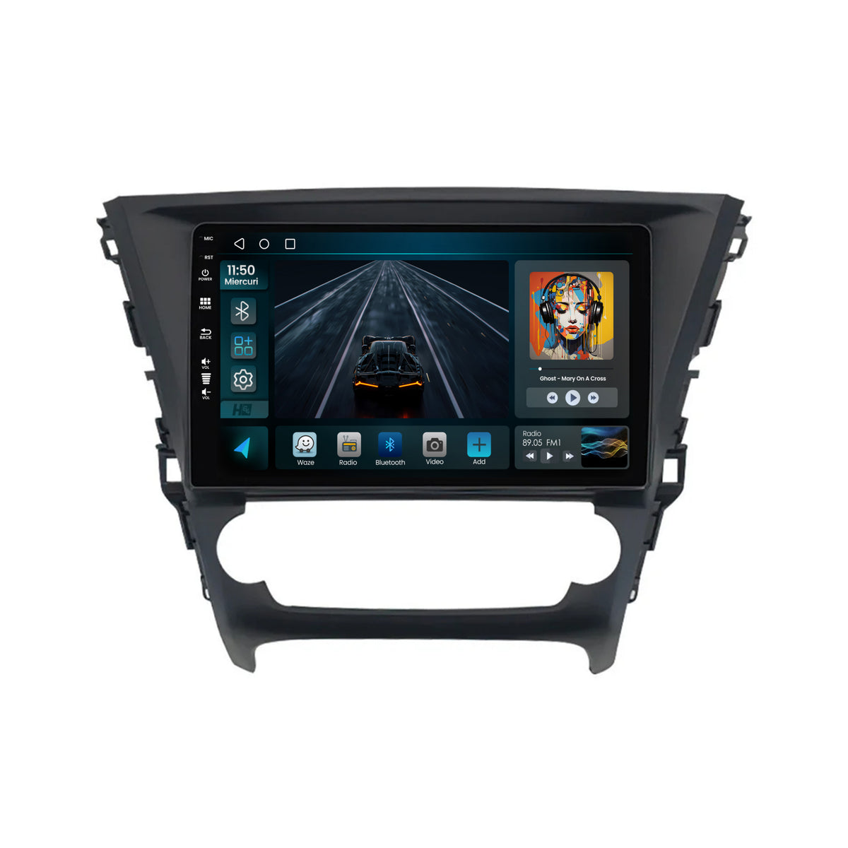 Navigatie HUB64 Toyota Avensis (2015-2018), 2GB RAM, Android, GPS, Wi-FI, Carplay, Android Auto, USB, Bluetooth, Radio, Waze, Touchscreen, 10.1 inch