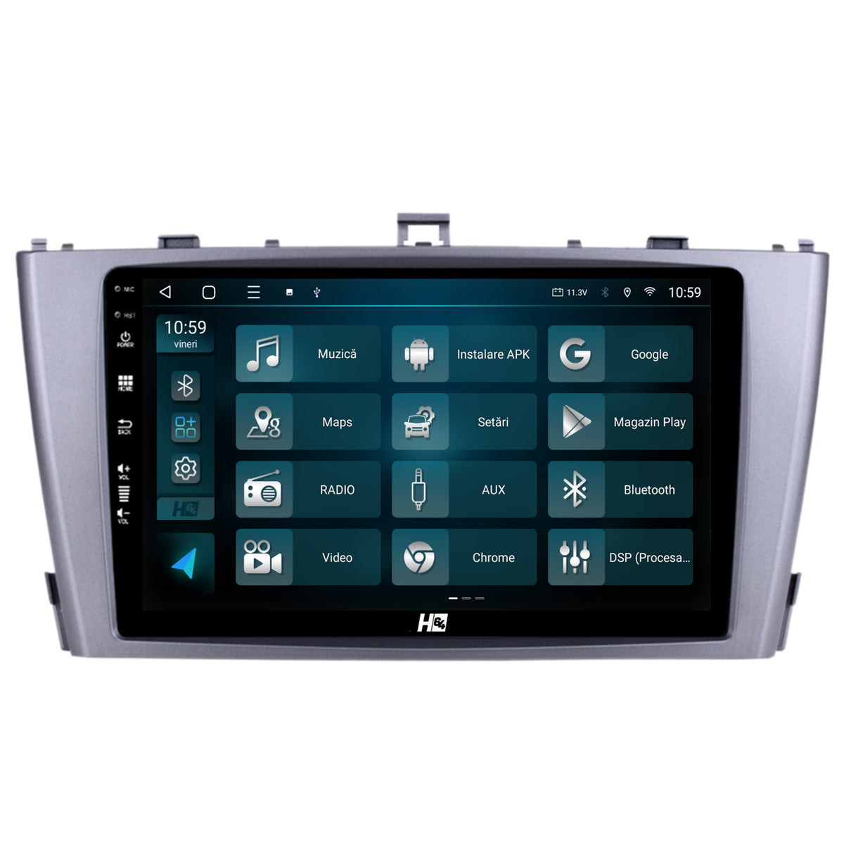 Navigatie HUB64 Toyota Avensis (2008-2015), 6GB RAM, Android, Octacore, Slot Sim 4G, DSP, GPS, Wi-FI, Carplay, Android Auto, USB, Bluetooth, Waze, Touchscreen, 9 Inch