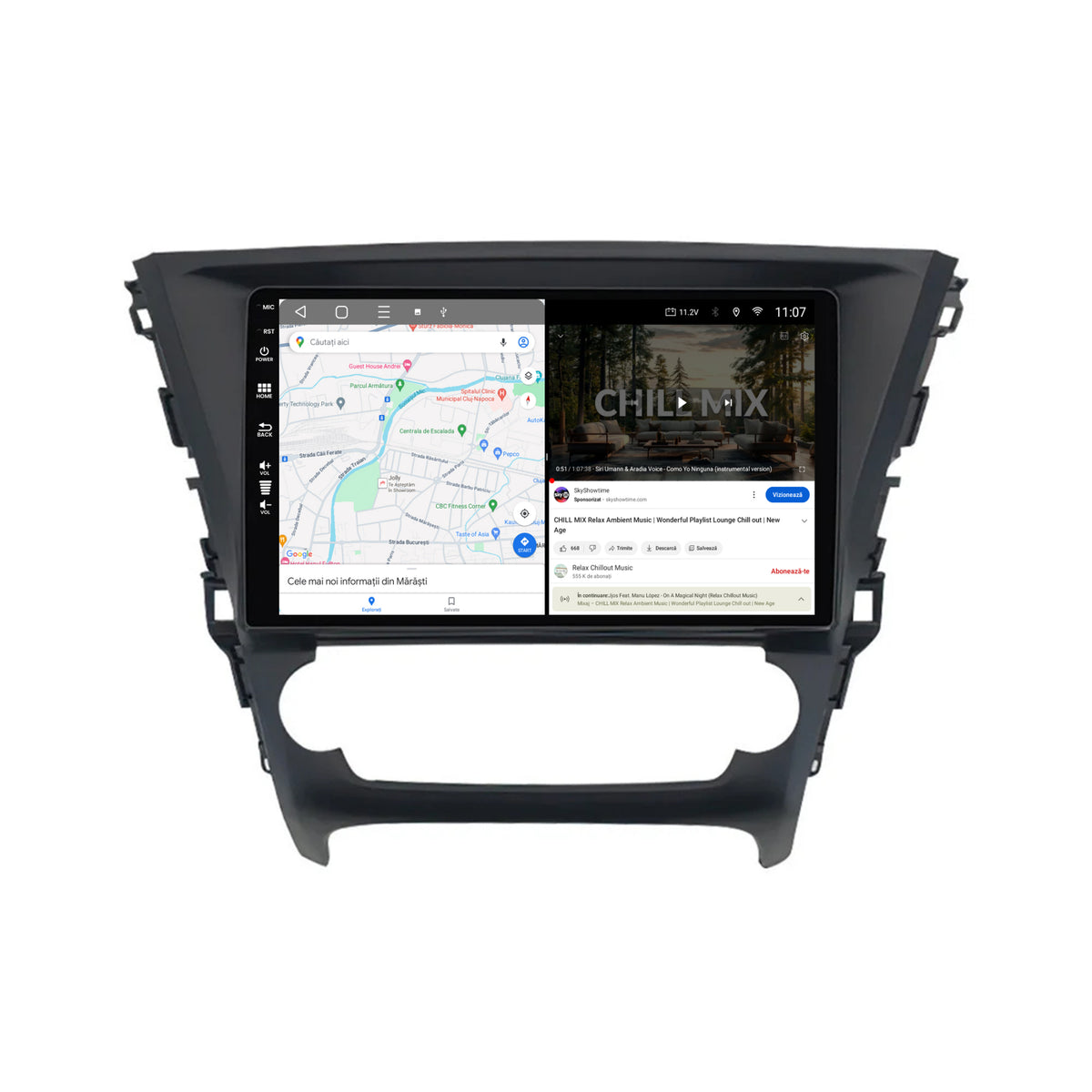 Navigatie HUB64 Toyota Avensis (2015-2018), 6GB RAM, Android, Octacore, Slot Sim 4G, DSP, GPS, Wi-FI, Carplay, Android Auto, USB, Bluetooth, Waze, Touchscreen, 10.1 Inch