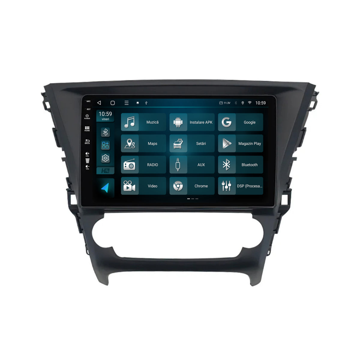 Navigatie HUB64 Toyota Avensis (2015-2018), 6GB RAM, Android, Octacore, Slot Sim 4G, DSP, GPS, Wi-FI, Carplay, Android Auto, USB, Bluetooth, Waze, Touchscreen, 10.1 Inch