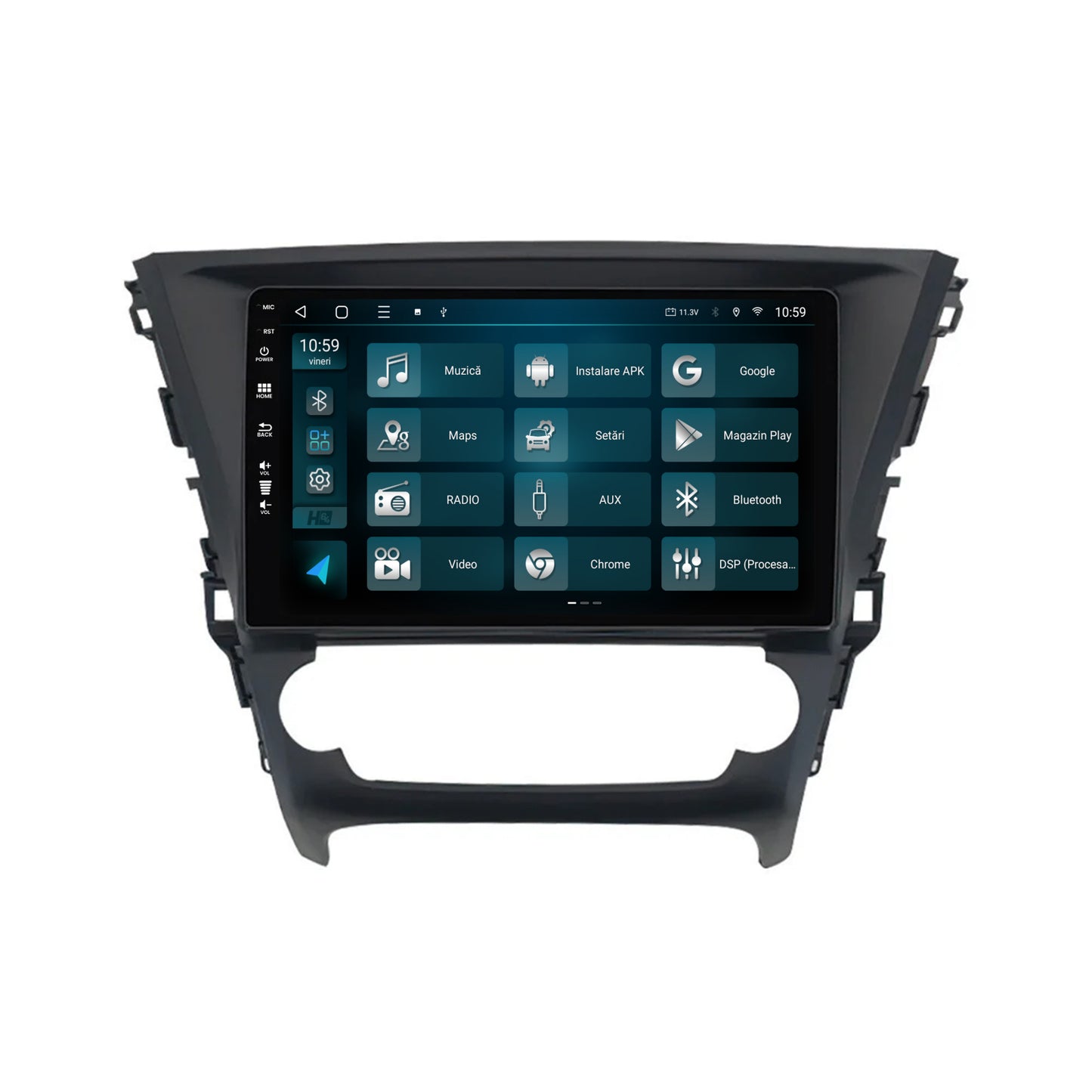 Navigatie HUB64 Toyota Avensis (2015-2018), 6GB RAM, Android, Octacore, Slot Sim 4G, DSP, GPS, Wi-FI, Carplay, Android Auto, USB, Bluetooth, Waze, Touchscreen, 10.1 Inch