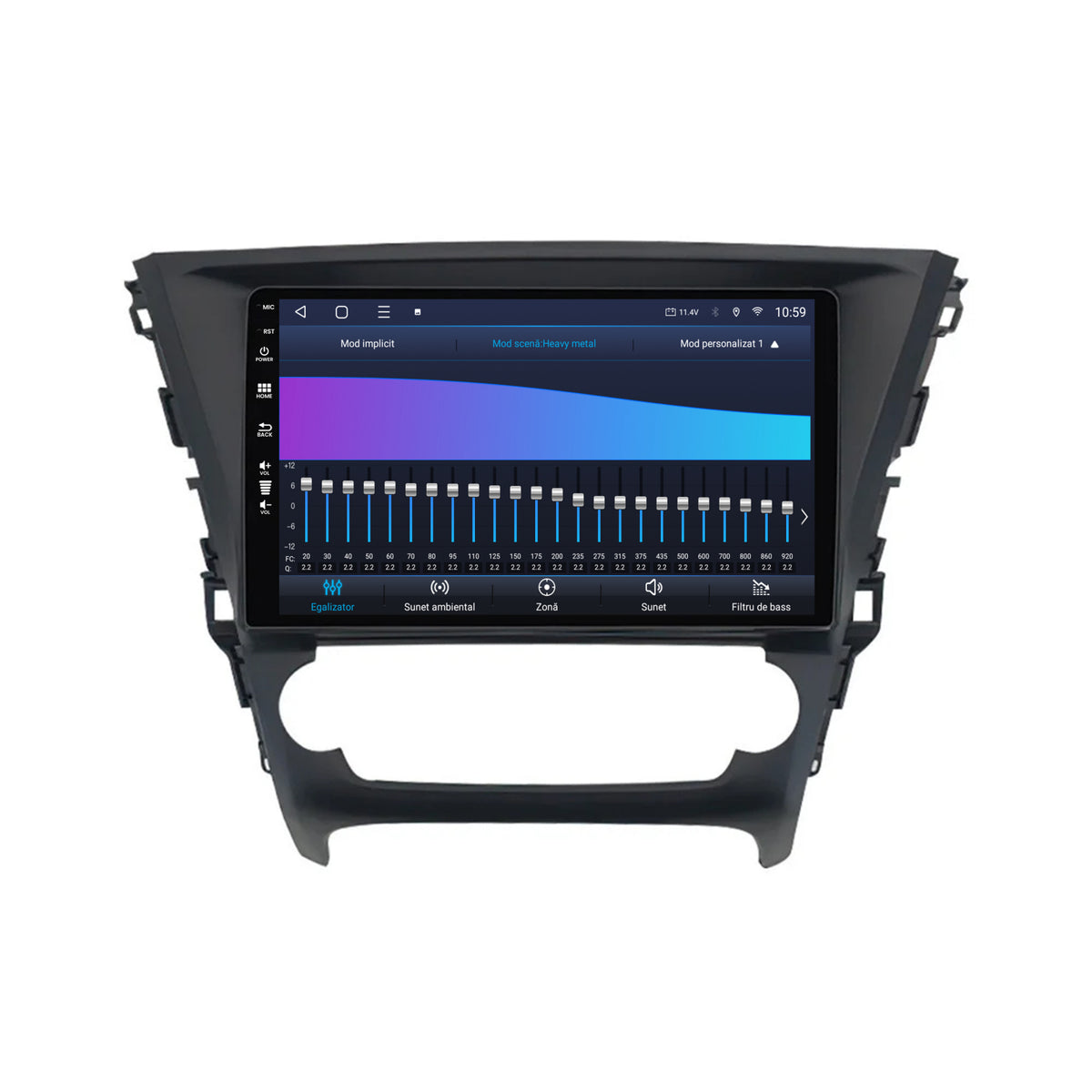 Navigatie HUB64 Toyota Avensis (2015-2018), 8GB RAM, Android, Octacore, Slot Sim 4G, DSP, GPS, Wi-FI, Carplay, Android Auto, USB, Bluetooth, Waze, Touchscreen, 10.1 Inch