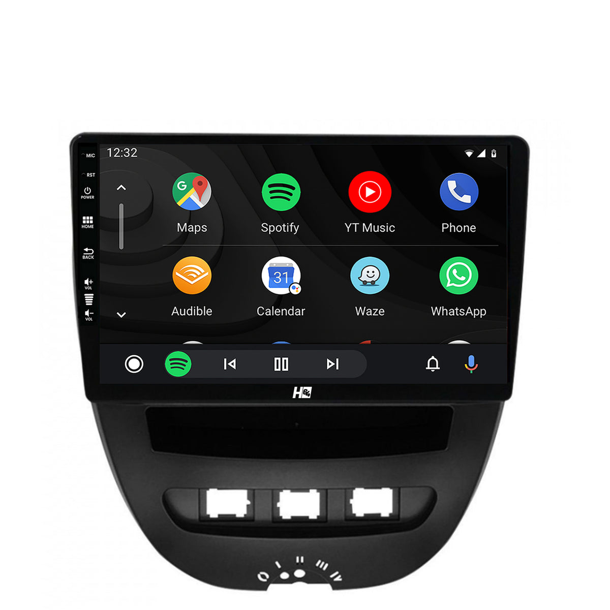 Navigatie HUB64 Toyota AYGO / Citroen C1 (2005-2014), 4GB RAM, Android, Quadcore, DSP, GPS, Wi-FI, Carplay, Android Auto, USB, Bluetooth, Waze, Touchscreen, 10.1 Inch
