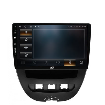 Navigatie HUB64 Toyota AYGO / Citroen C1 (2005-2014), 4GB RAM, Android, Quadcore, DSP, GPS, Wi-FI, Carplay, Android Auto, USB, Bluetooth, Waze, Touchscreen, 10.1 Inch