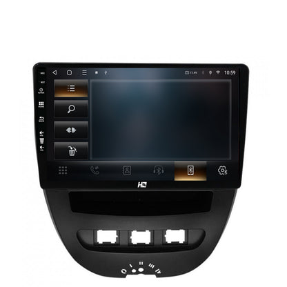 Navigatie HUB64 Toyota AYGO / Citroen C1 (2005-2014), 4GB RAM, Android, Quadcore, DSP, GPS, Wi-FI, Carplay, Android Auto, USB, Bluetooth, Waze, Touchscreen, 10.1 Inch