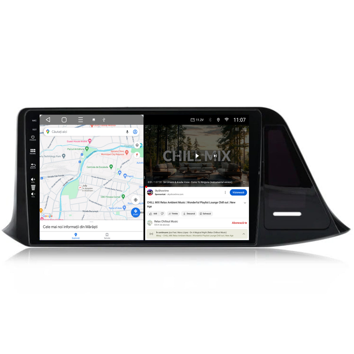 Navigatie HUB64 Toyota CHR (2016-2020), 4GB RAM, Android, Octacore, Slot Sim 4G, DSP, GPS, Wi-FI, Carplay, Android Auto, USB, Bluetooth, Waze, Touchscreen, 9" inch