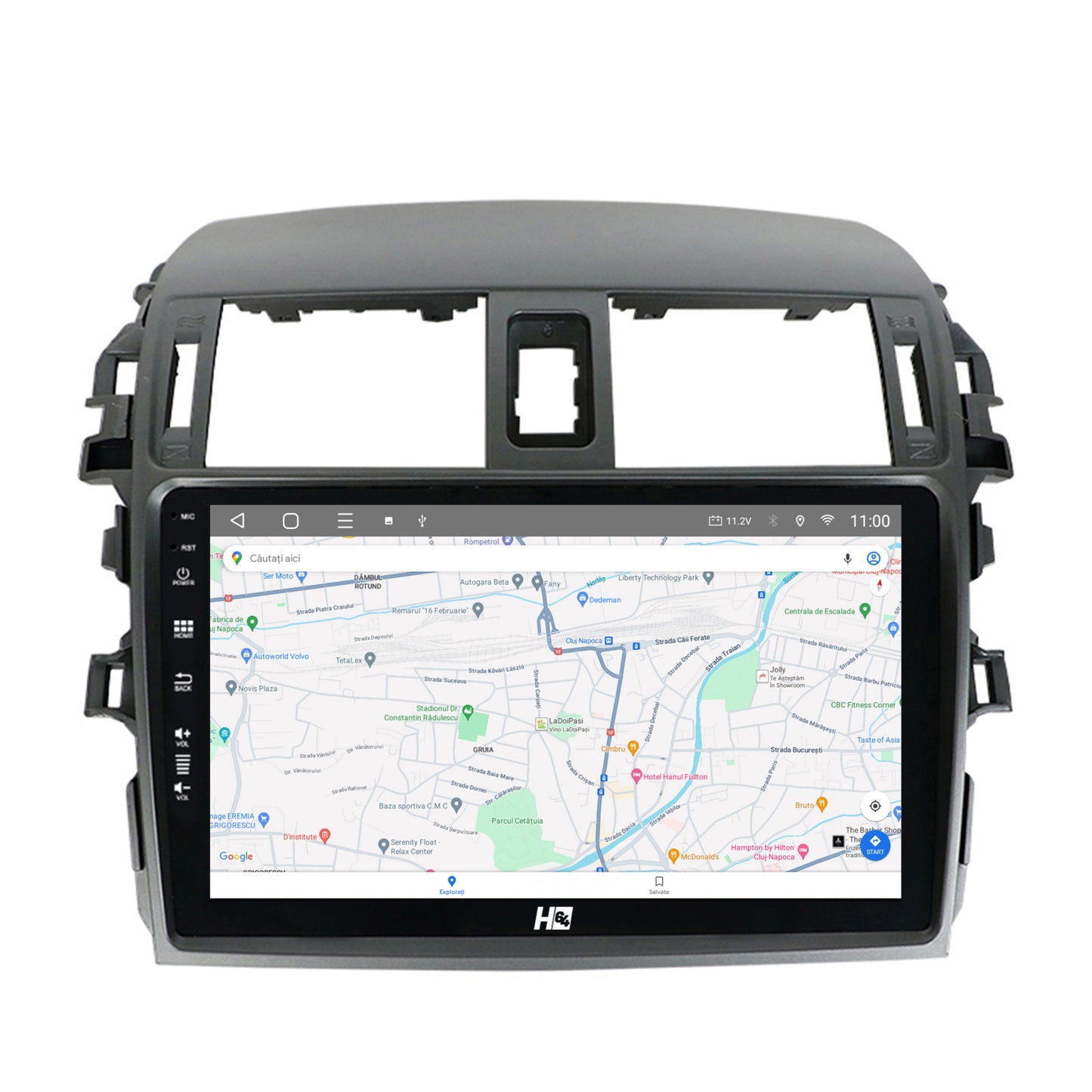 Navigatie HUB64 Toyota Corolla (2007-2013), 2GB RAM, Android, GPS, Wi-FI, Carplay, Android Auto, USB, Bluetooth, Radio, Waze, Touchscreen, 9 inch