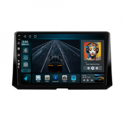 Navigatie HUB64 Toyota Corolla (2019-2023), 2GB RAM, Android, GPS, Wi-FI, Carplay, Android Auto, USB, Bluetooth, Radio, Waze, Touchscreen, 10.1 inch