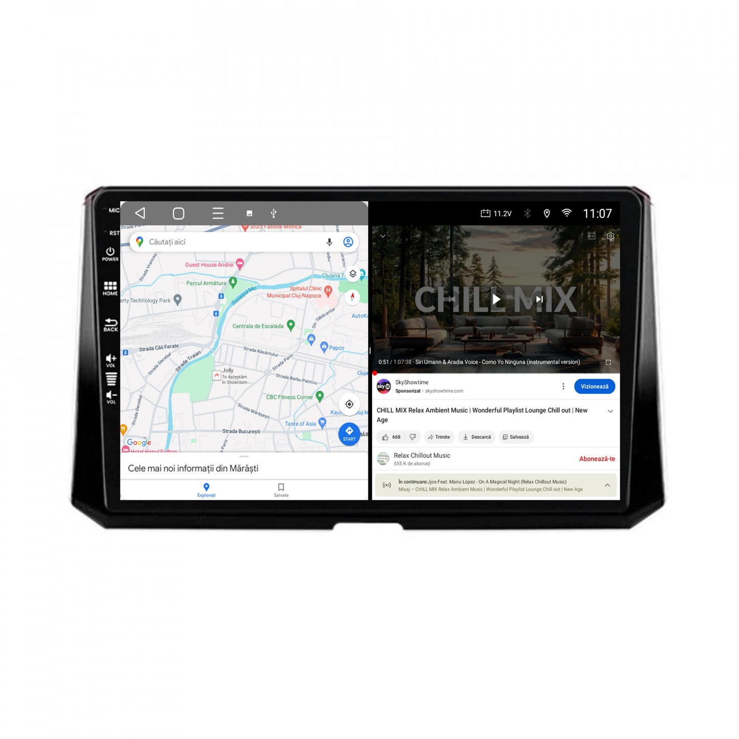 Navigatie HUB64 Toyota Corolla (2019-2023), 2GB RAM, Android, GPS, Wi-FI, Carplay, Android Auto, USB, Bluetooth, Radio, Waze, Touchscreen, 10.1 inch