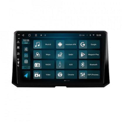 Navigatie HUB64 Toyota Corolla (2019-2023), 6GB RAM, Android, Octacore, Slot Sim 4G, DSP, GPS, Wi-FI, Carplay, Android Auto, USB, Bluetooth, Waze, Touchscreen, 10.1 Inch
