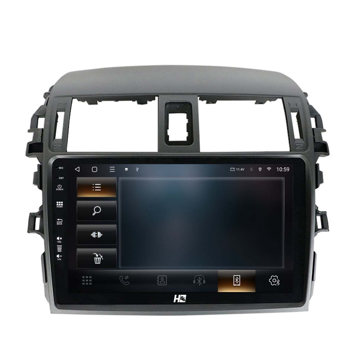 Navigatie HUB64 Toyota Corolla (2007-2013), 8GB RAM, Android, Octacore, Slot Sim 4G, DSP, GPS, Wi-FI, Carplay, Android Auto, USB, Bluetooth, Waze, Touchscreen, 9 Inch