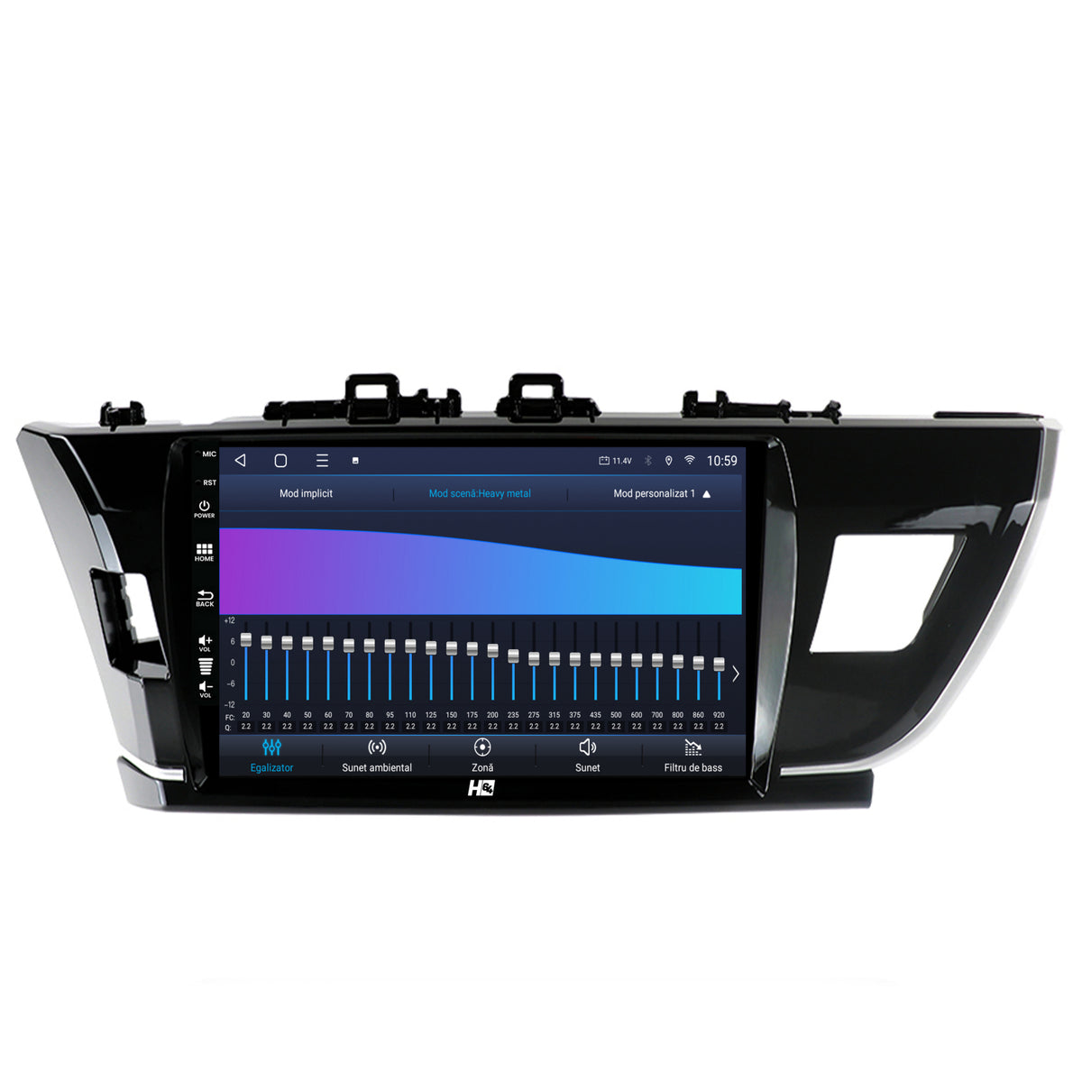 Navigatie HUB64 Toyota Corolla (2012-2016), 4GB RAM, Android, Octacore, Slot Sim 4G, DSP, GPS, Wi-FI, Carplay, Android Auto, USB, Bluetooth, Waze, Touchscreen, 10.1 Inch