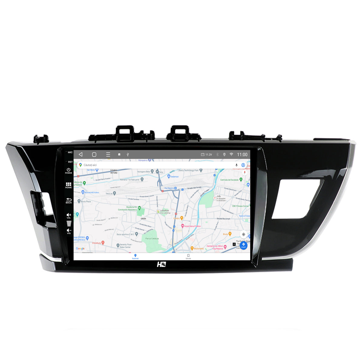 Navigatie HUB64 Toyota Corolla (2012-2016), 4GB RAM, Android, Quadcore, DSP, GPS, Wi-FI, Carplay, Android Auto, USB, Bluetooth, Waze, Touchscreen, 10.1 Inch