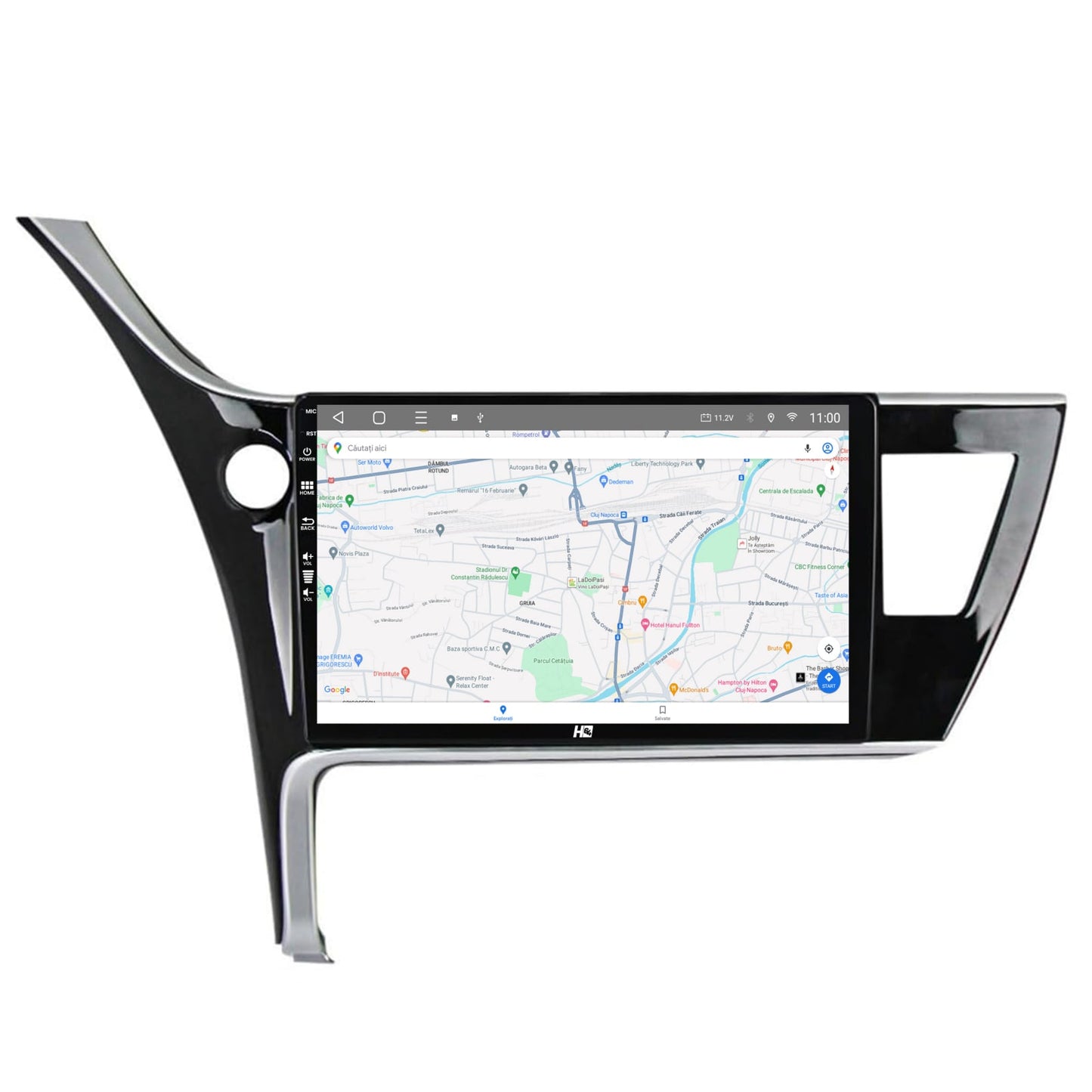 Navigatie HUB64 Toyota Corolla / Auris (2017-2020), 2GB RAM, Android, GPS, Wi-FI, Carplay, Android Auto, USB, Bluetooth, Radio, Waze, Touchscreen, 10.1 inch
