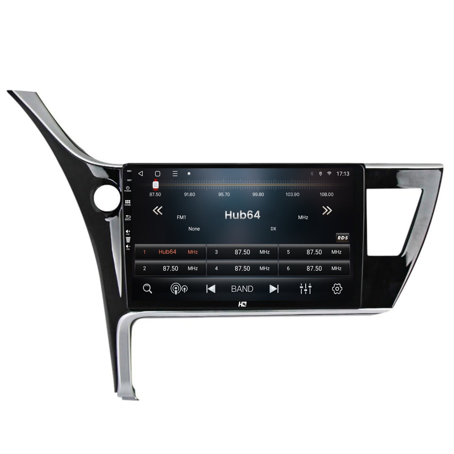 Navigatie HUB64 Toyota Corolla / Auris (2017-2020), 6GB RAM, Android, Octacore, Slot Sim 4G, DSP, GPS, Wi-FI, Carplay, Android Auto, USB, Bluetooth, Waze, Touchscreen, 10.1 Inch