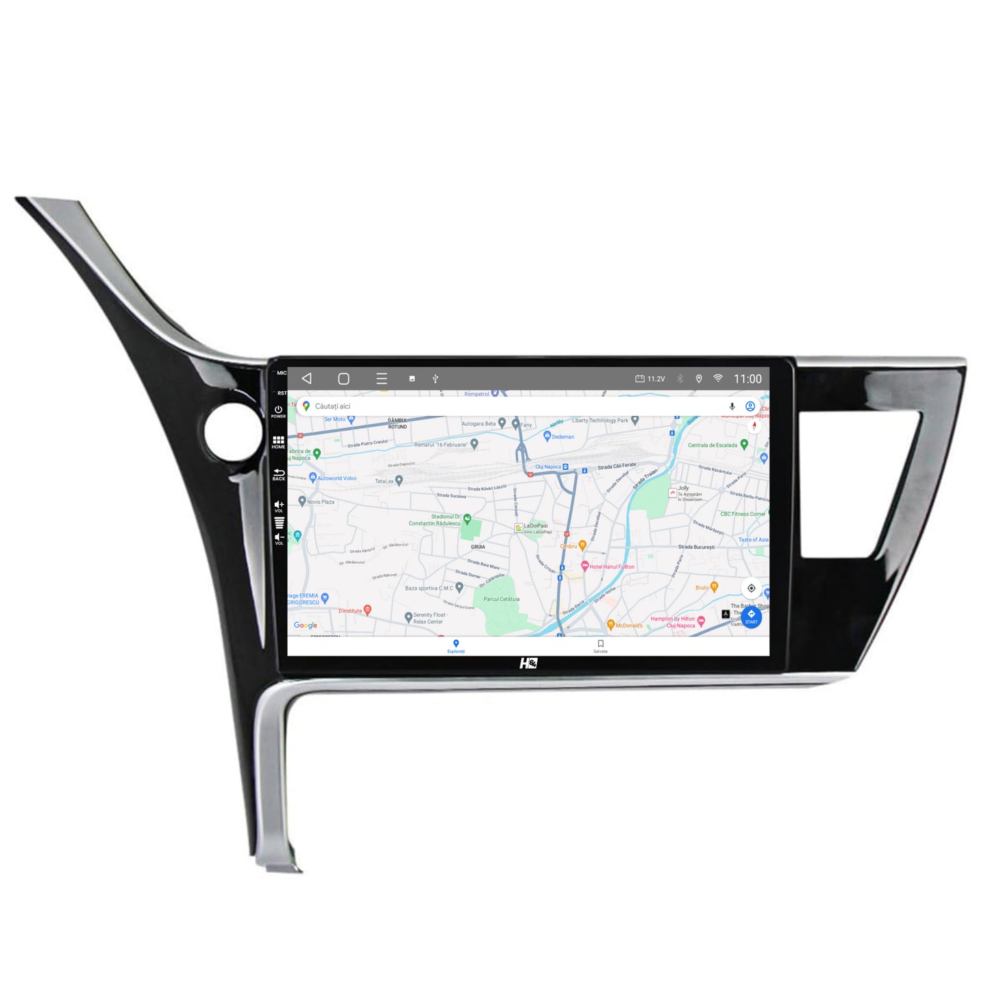 Navigatie HUB64 Toyota Corolla / Auris (2017-2020), 8GB RAM, Android, Octacore, Slot Sim 4G, DSP, GPS, Wi-FI, Carplay, Android Auto, USB, Bluetooth, Waze, Touchscreen, 10.1 Inch