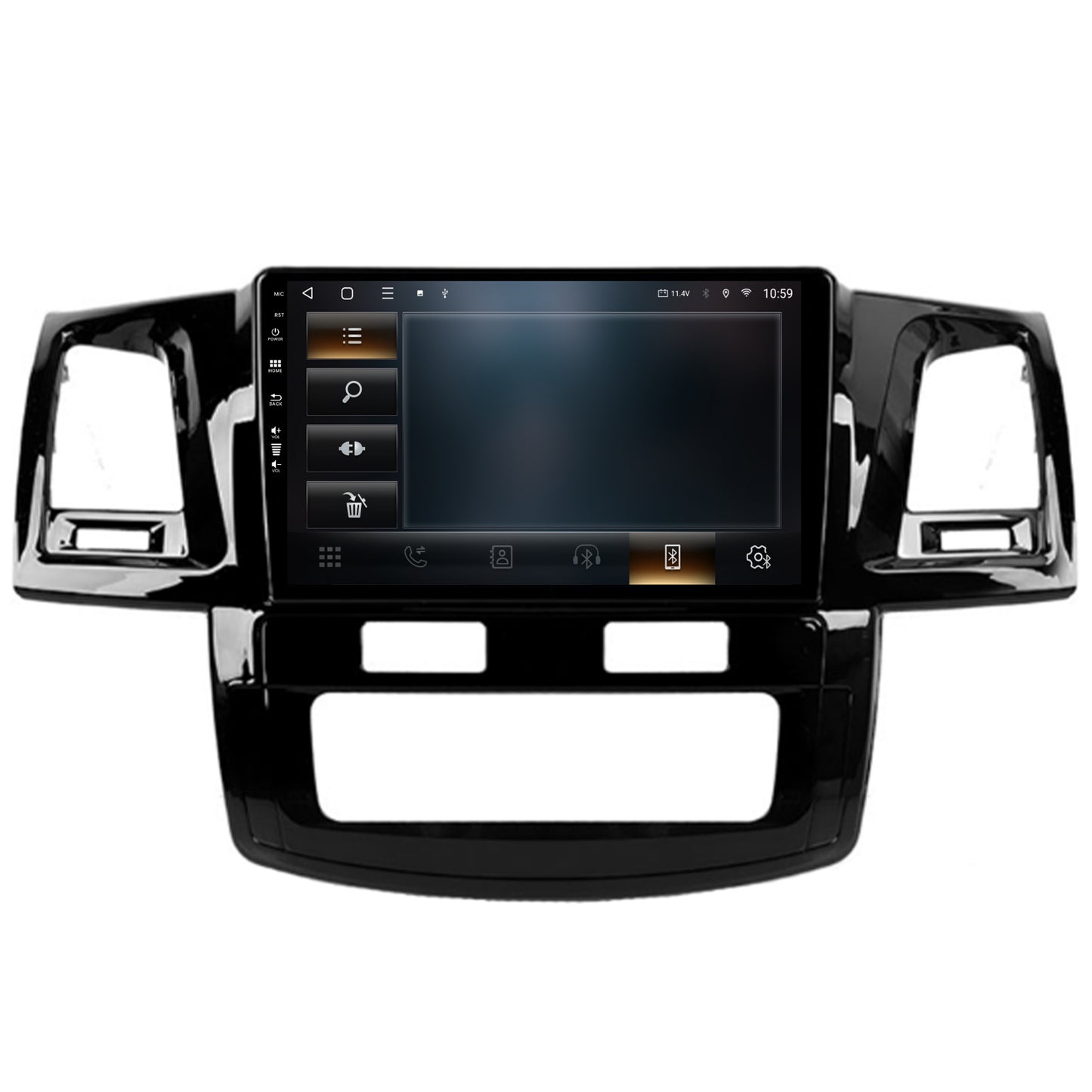 Navigatie HUB64 Toyota Hilux (2008-2014), 8GB RAM, Android, Octacore, Slot Sim 4G, DSP, GPS, Wi-FI, Carplay, Android Auto, USB, Bluetooth, Waze, Touchscreen, 9 Inch