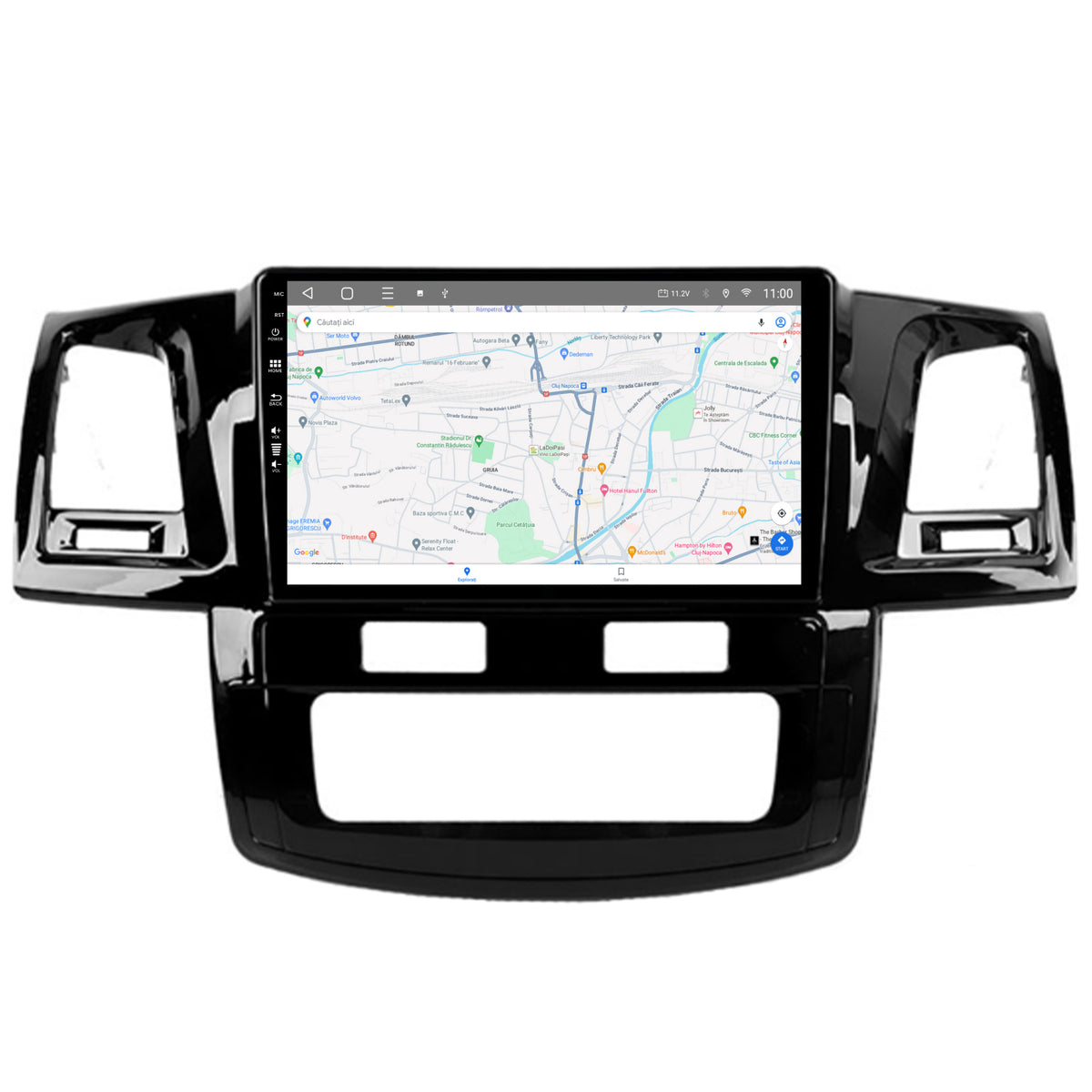 Navigatie HUB64 Toyota Hilux (2008-2014), 8GB RAM, Android, Octacore, Slot Sim 4G, DSP, GPS, Wi-FI, Carplay, Android Auto, USB, Bluetooth, Waze, Touchscreen, 9 Inch
