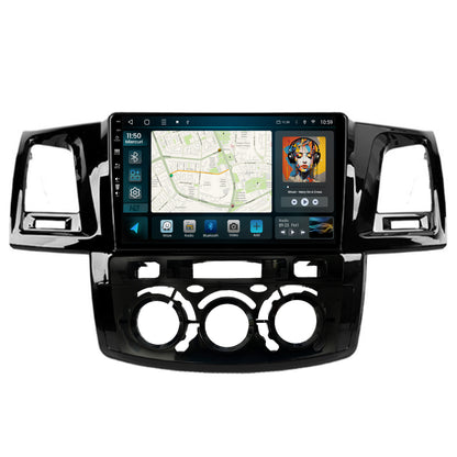 Navigatie HUB64 Toyota Hilux (2008-2014) Clima Manuala, 4GB RAM, Android, Quadcore, DSP, GPS, Wi-FI, Carplay, Android Auto, USB, Bluetooth, Waze, Touchscreen, 9 inch