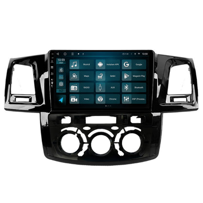 Navigatie HUB64 Toyota Hilux (2008-2014) Clima Manuala, 4GB RAM, Android, Quadcore, DSP, GPS, Wi-FI, Carplay, Android Auto, USB, Bluetooth, Waze, Touchscreen, 9 inch