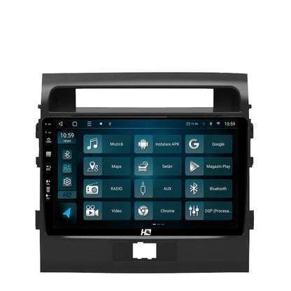 Navigatie HUB64 Toyota Land Cruiser 200 (2007-2015), 2GB RAM, Android, GPS, Wi-FI, Carplay, Android Auto, USB, Bluetooth, Radio, Waze, Touchscreen, 9 inch