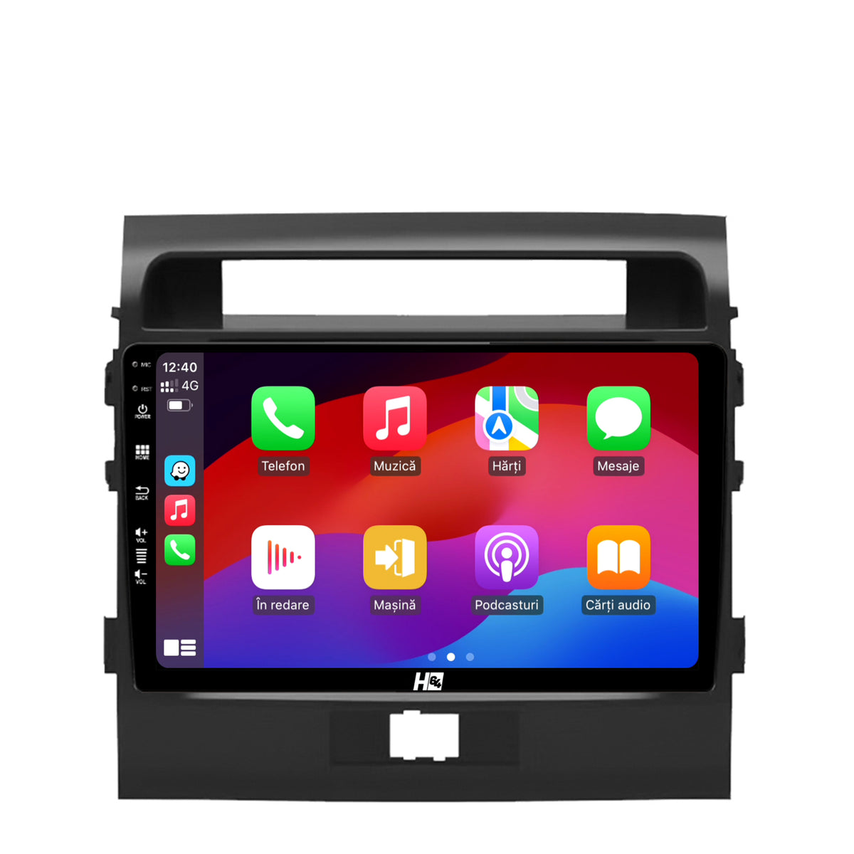 Navigatie HUB64 Toyota Land Cruiser 200 (2007-2015), 4GB RAM, Android, Octacore, Slot Sim 4G, DSP, GPS, Wi-FI, Carplay, Android Auto, USB, Bluetooth, Waze, Touchscreen, 9 inch