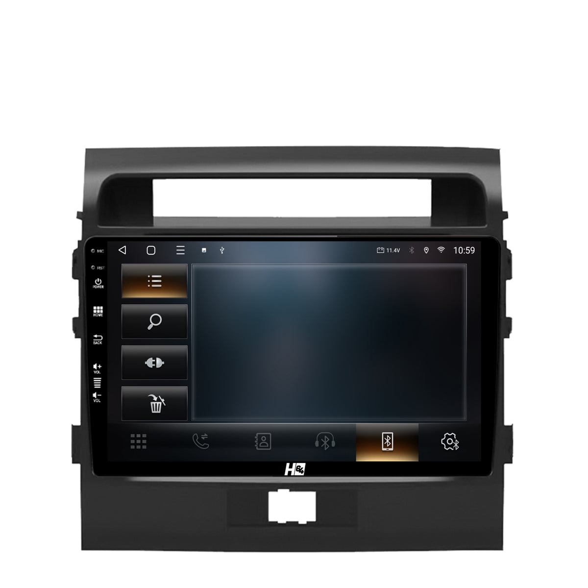 Navigatie HUB64 Toyota Land Cruiser 200 (2007-2015), 4GB RAM, Android, Octacore, Slot Sim 4G, DSP, GPS, Wi-FI, Carplay, Android Auto, USB, Bluetooth, Waze, Touchscreen, 9 inch