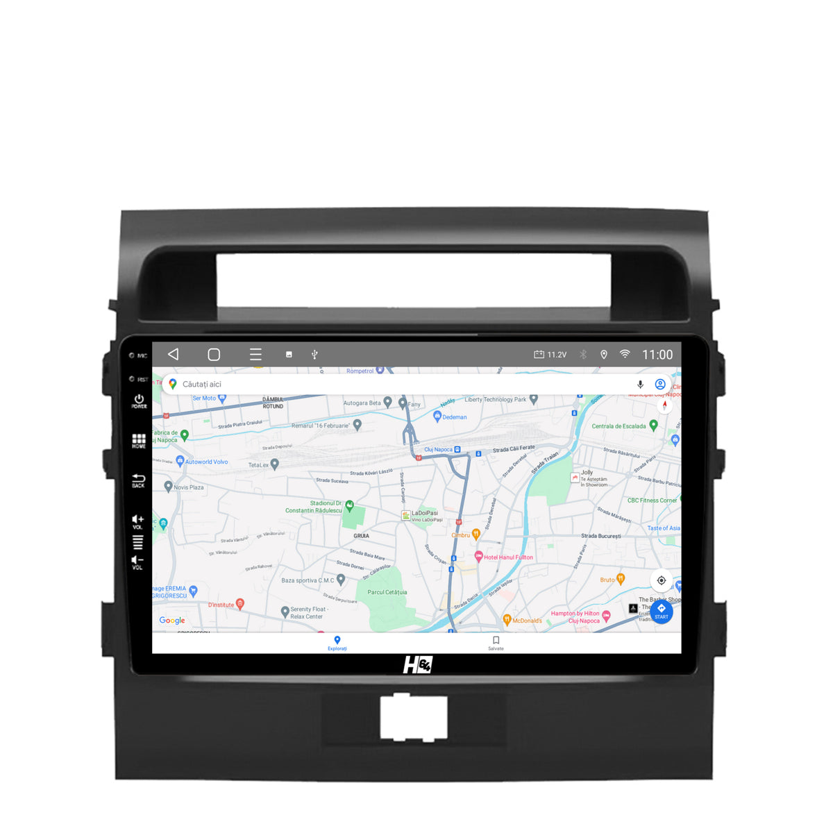 Navigatie HUB64 Toyota Land Cruiser 200 (2007-2015), 8GB RAM, Android, Octacore, Slot Sim 4G, DSP, GPS, Wi-FI, Carplay, Android Auto, USB, Bluetooth, Waze, Touchscreen, 9 Inch