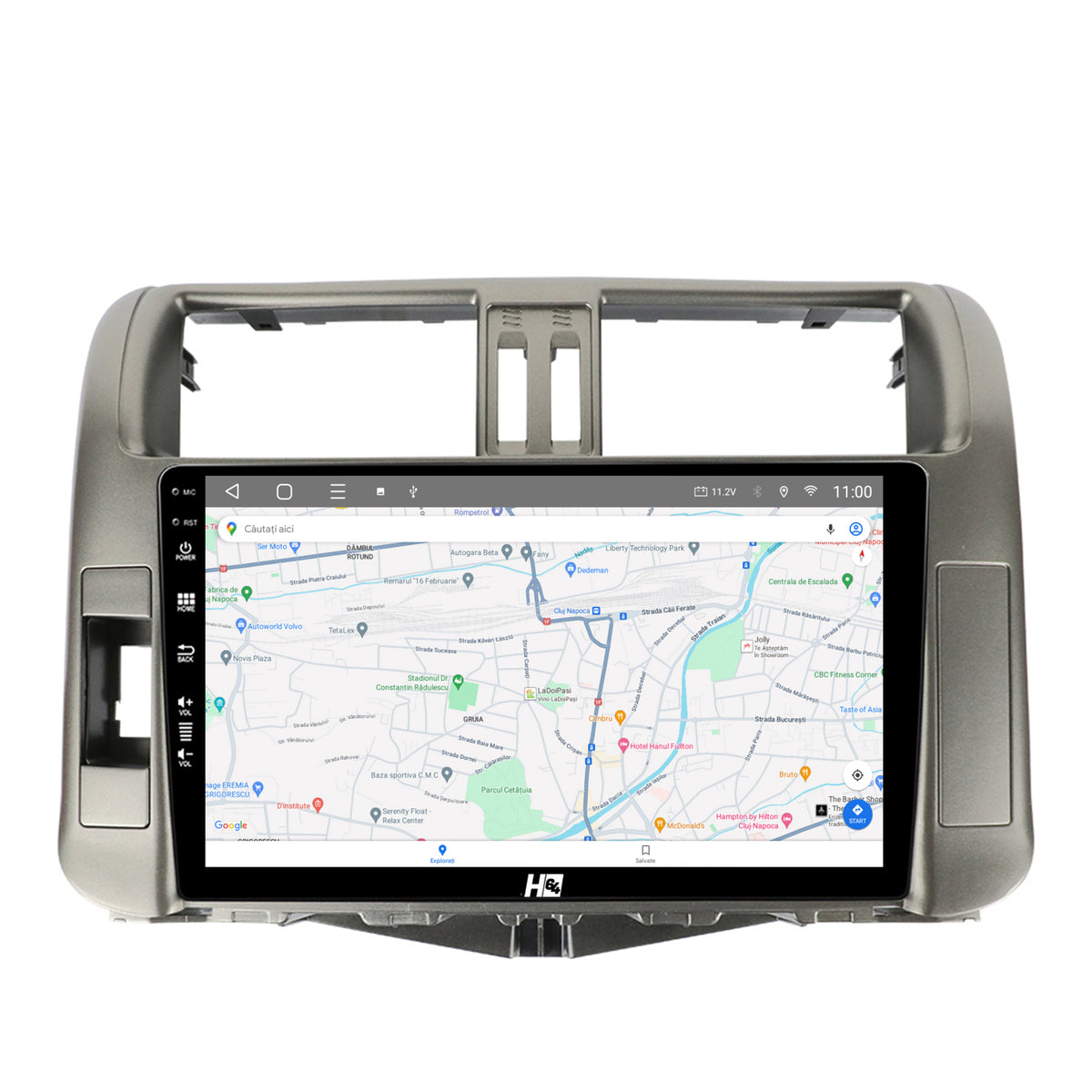 Navigatie HUB64 Toyota Land Cruiser / Prado (2009-2013), 2GB RAM, Android, GPS, Wi-FI, Carplay, Android Auto, USB, Bluetooth, Radio, Waze, Touchscreen, 9 inch