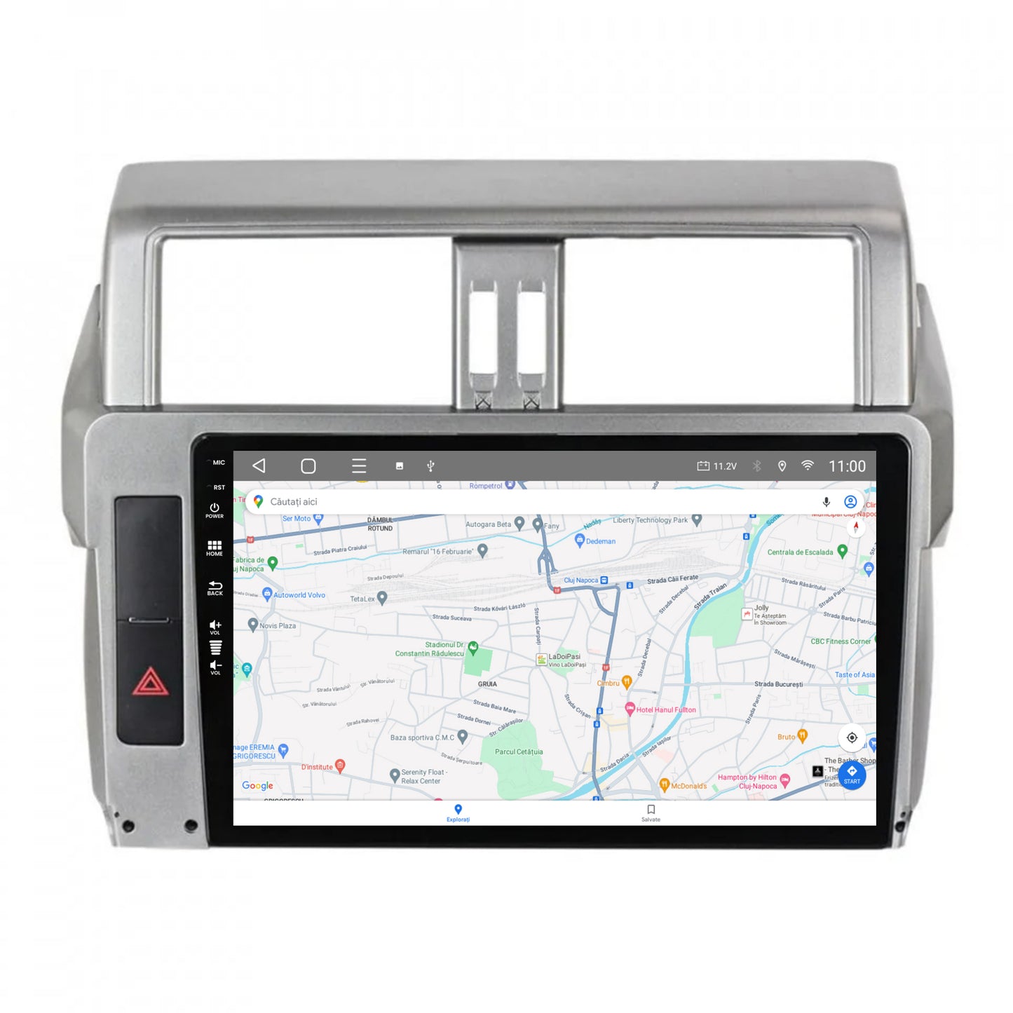 Navigatie HUB64 Toyota Land Cruiser / Prado J150 (2013-2017), 2GB RAM, Android, GPS, Wi-FI, Carplay, Android Auto, USB, Bluetooth, Radio, Waze, Touchscreen, 10.1 inch