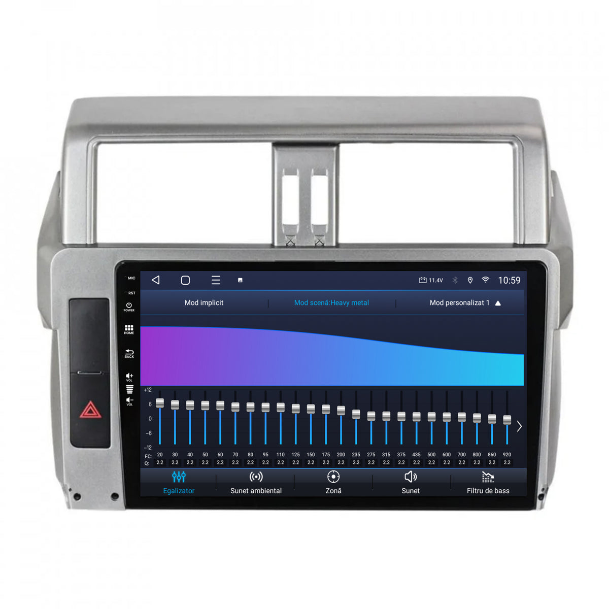 Navigatie HUB64 Toyota Land Cruiser / Prado J150 (2013-2017), 8GB RAM, Android, Octacore, Slot Sim 4G, DSP, GPS, Wi-FI, Carplay, Android Auto, USB, Bluetooth, Waze, Touchscreen, 10.1 Inch