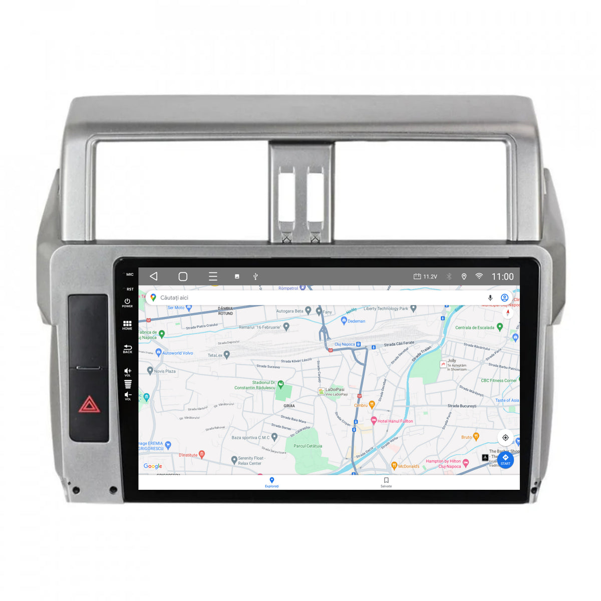 Navigatie HUB64 Toyota Land Cruiser / Prado J150 (2013-2017), 8GB RAM, Android, Octacore, Slot Sim 4G, DSP, GPS, Wi-FI, Carplay, Android Auto, USB, Bluetooth, Waze, Touchscreen, 10.1 Inch