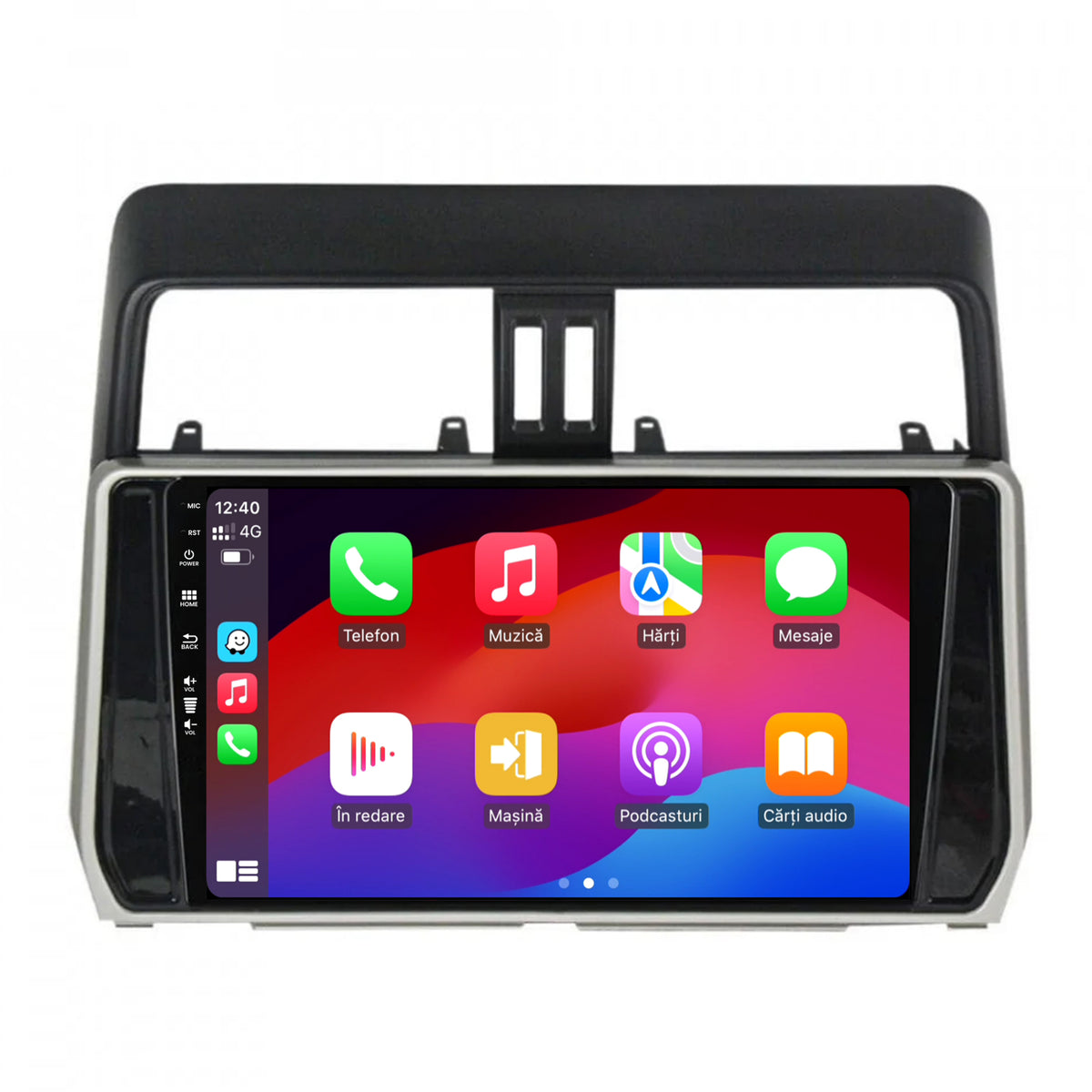 Navigatie HUB64 Toyota Land Cruiser / Prado J150 (2018+), 4GB RAM, Android, Quadcore, DSP, GPS, Wi-FI, Carplay, Android Auto, USB, Bluetooth, Waze, Touchscreen, 10.1 inch