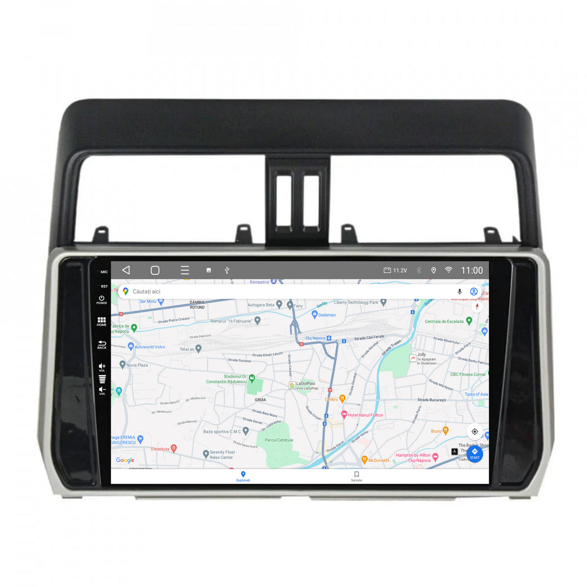 Navigatie HUB64 Toyota Land Cruiser / Prado J150 (2018+), 4GB RAM, Android, Quadcore, DSP, GPS, Wi-FI, Carplay, Android Auto, USB, Bluetooth, Waze, Touchscreen, 10.1 inch