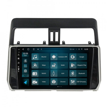 Navigatie HUB64 Toyota Land Cruiser / Prado J150 (2018+), 8GB RAM, Android, Octacore, Slot Sim 4G, DSP, GPS, Wi-FI, Carplay, Android Auto, USB, Bluetooth, Waze, Touchscreen, 10.1 Inch