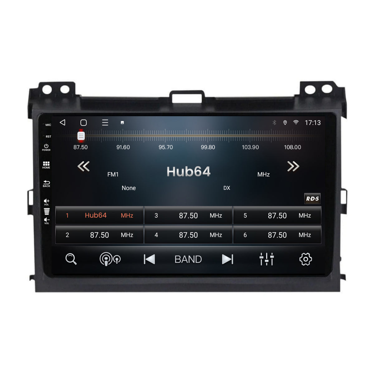 Navigatie HUB64 Toyota Prado J120 (2002-2010), 2GB RAM, Android, GPS, Wi-FI, Carplay, Android Auto, USB, Bluetooth, Radio, Waze, Touchscreen, 9 inch