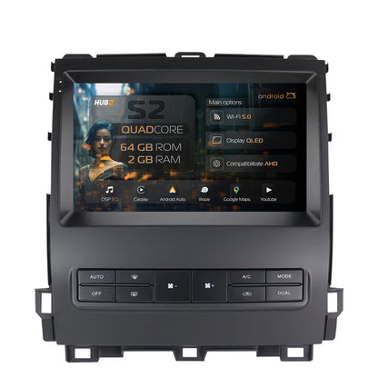 Navigatie HUB64 Toyota Prado J120 (2002-2010), 2GB RAM, Android, GPS, Wi-FI, Carplay, Android Auto, USB, Bluetooth, Radio, Waze, Touchscreen, 9 inch