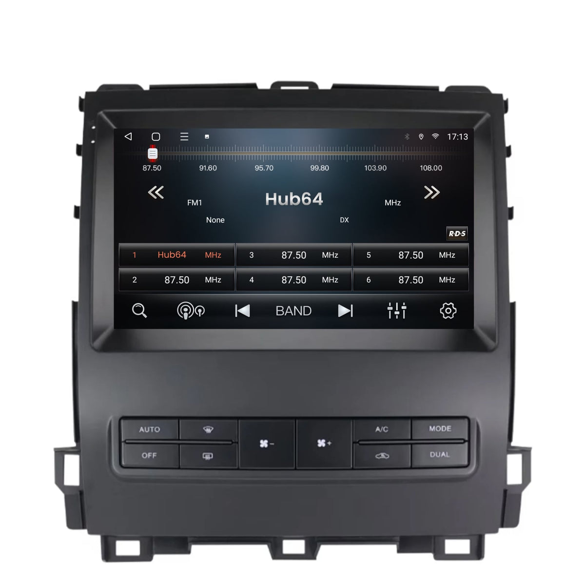 Navigatie HUB64 Toyota Prado J120 (2002-2010), 4GB RAM, Android, Octacore, Slot Sim 4G, DSP, GPS, Wi-FI, Carplay, Android Auto, USB, Bluetooth, Waze, Touchscreen, 9 inch