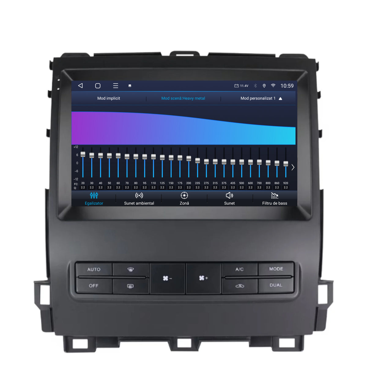 Navigatie HUB64 Toyota Prado J120 (2002-2010), 4GB RAM, Android, Octacore, Slot Sim 4G, DSP, GPS, Wi-FI, Carplay, Android Auto, USB, Bluetooth, Waze, Touchscreen, 9 inch
