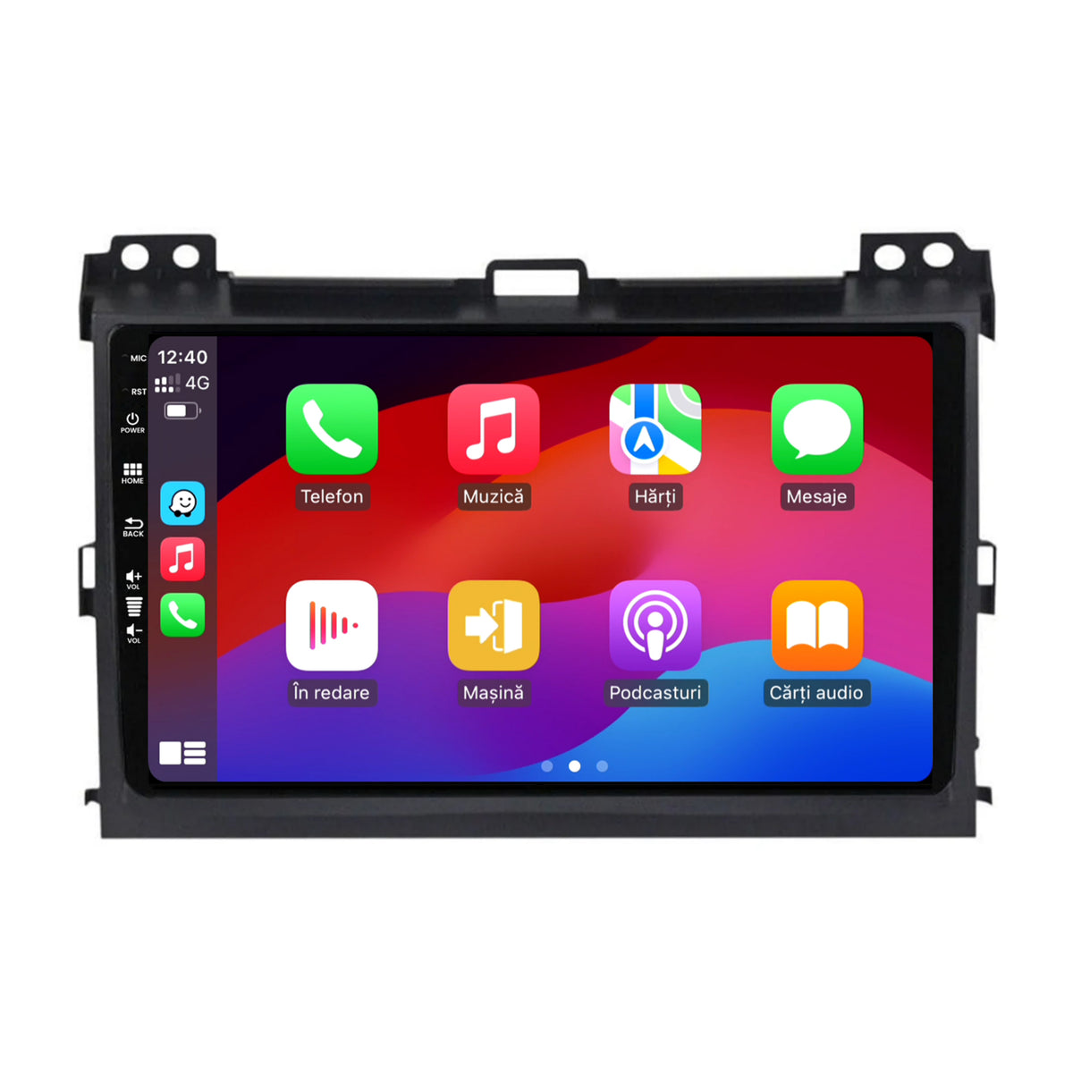 Navigatie HUB64 Toyota Prado J120 (2002-2010), 6GB RAM, Android, Octacore, Slot Sim 4G, DSP, GPS, Wi-FI, Carplay, Android Auto, USB, Bluetooth, Waze, Touchscreen, 9 Inch
