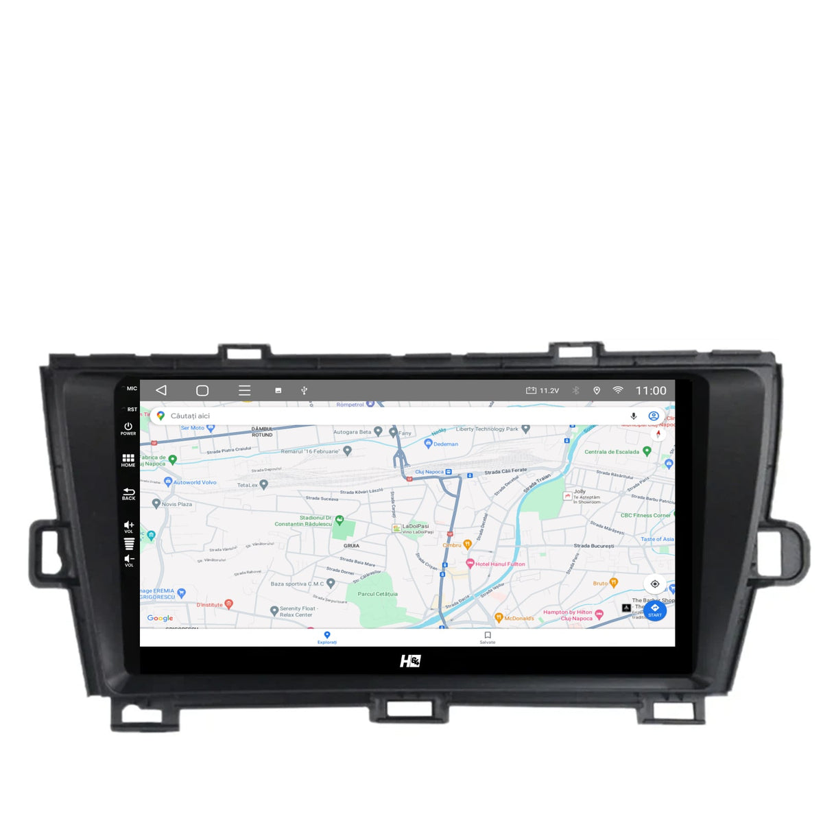 Navigatie HUB64 Toyota Prius (2009-2014), 2GB RAM, Android, GPS, Wi-FI, Carplay, Android Auto, USB, Bluetooth, Radio, Waze, Touchscreen, 9 Inch
