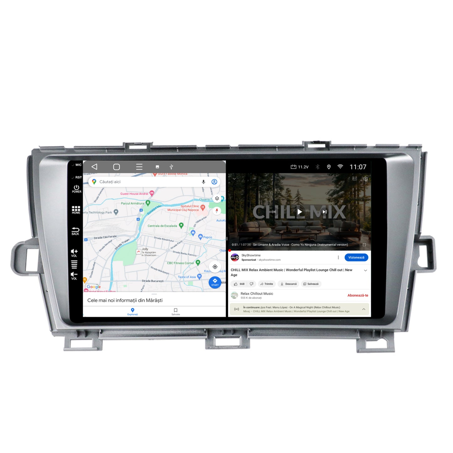 Navigatie HUB64 Toyota Prius (2009-2014), 4GB RAM, Android, Octacore, Slot Sim 4G, DSP, GPS, Wi-FI, Carplay, Android Auto, USB, Bluetooth, Waze, Touchscreen, 9 inch