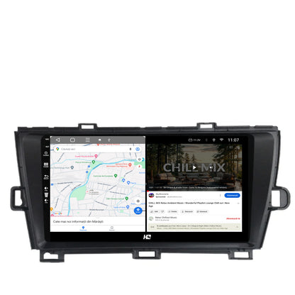 Navigatie HUB64 Toyota Prius (2009-2014), 4GB RAM, Android, Octacore, Slot Sim 4G, DSP, GPS, Wi-FI, Carplay, Android Auto, USB, Bluetooth, Waze, Touchscreen, 9 Inch