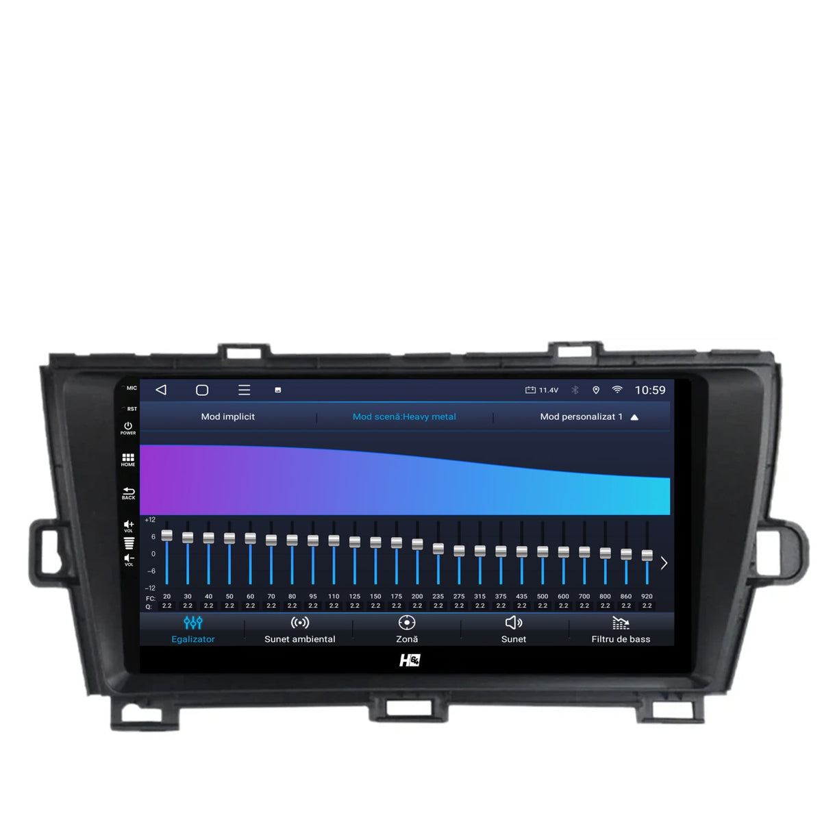 Navigatie HUB64 Toyota Prius (2009-2014), 4GB RAM, Android, Quadcore, DSP, GPS, Wi-FI, Carplay, Android Auto, USB, Bluetooth, Waze, Touchscreen, 9 Inch