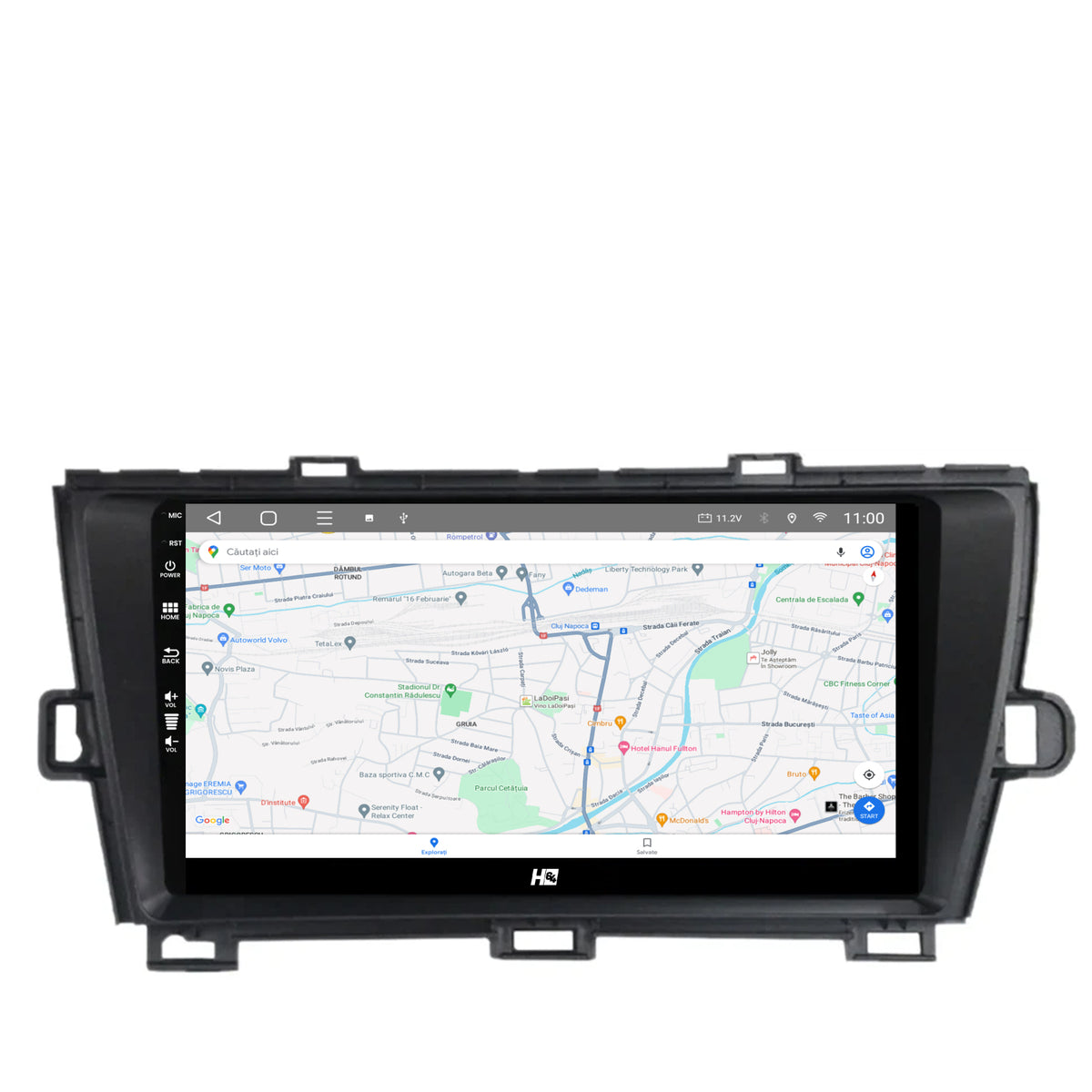 Navigatie HUB64 Toyota Prius (2009-2014), 4GB RAM, Android, Quadcore, DSP, GPS, Wi-FI, Carplay, Android Auto, USB, Bluetooth, Waze, Touchscreen, 9 Inch