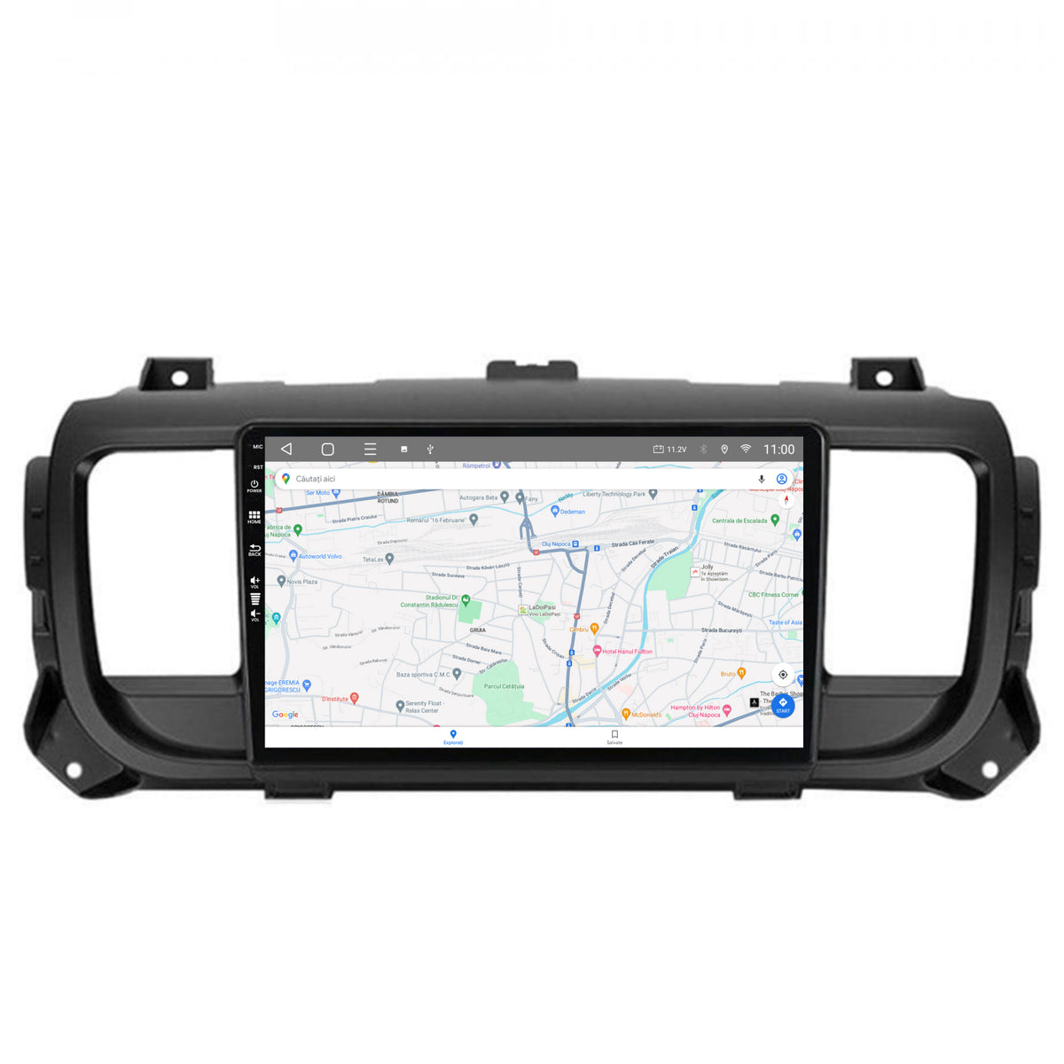 Navigatie HUB64 Toyota Proace (2016+), 4GB RAM, Android, Quadcore, DSP, GPS, Wi-FI, Carplay, Android Auto, USB, Bluetooth, Waze, Touchscreen, 9 Inch