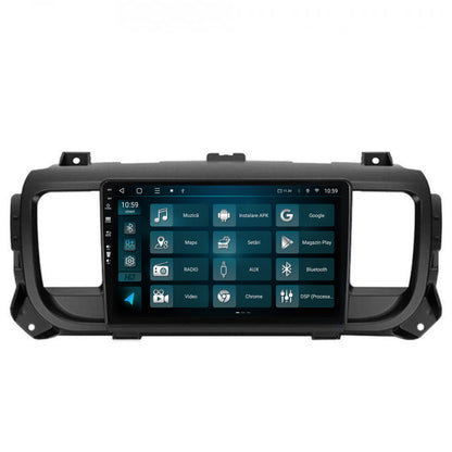 Navigatie HUB64 Toyota Proace (2016+), 4GB RAM, Android, Octacore, Slot Sim 4G, DSP, GPS, Wi-FI, Carplay, Android Auto, USB, Bluetooth, Waze, Touchscreen, 9 Inch